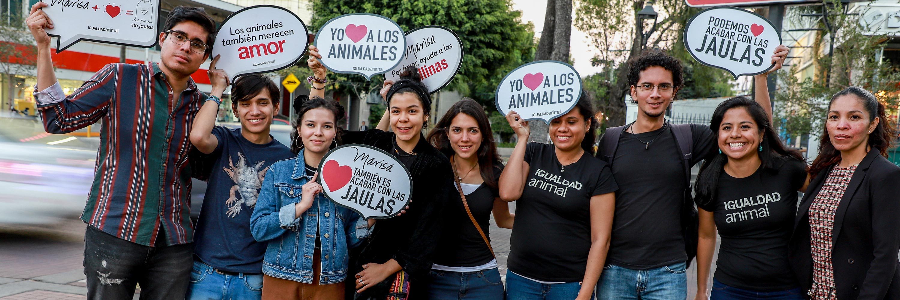Gracias a ustedes sabemos que los animales no están ni estarán nunca solos. ¡Ustedes son su esperanza! Voluntarios por los animales