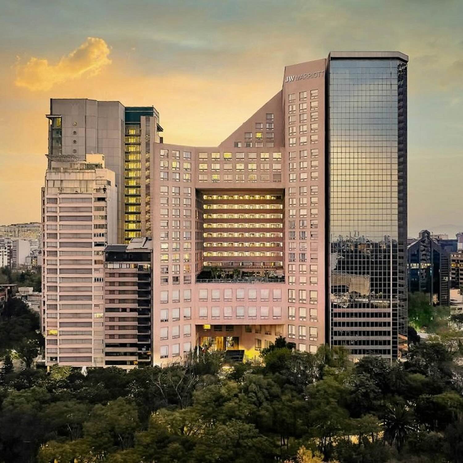 JW Marriott Hotel en Polanco, Ciudad de México.