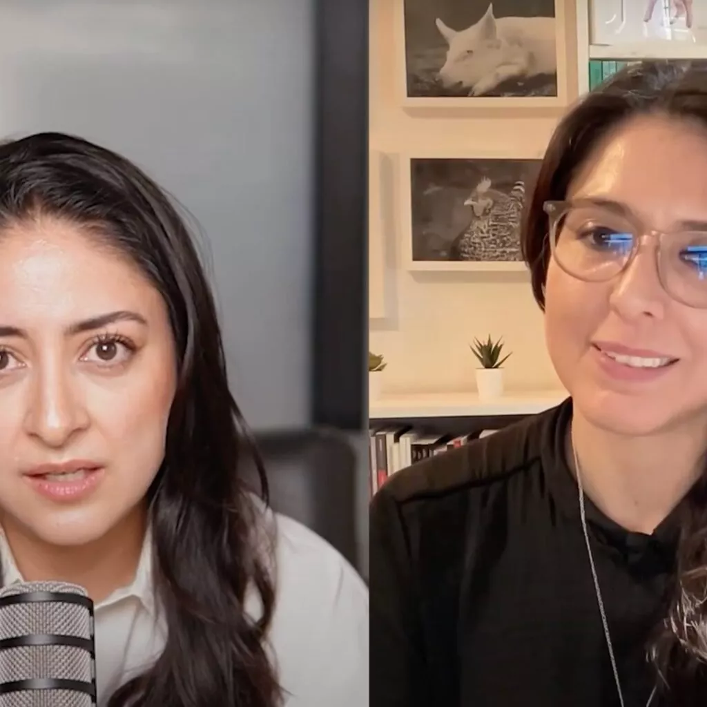 Dulce Ramírez en entrevista con Pamela Díaz en "Más humanos Podcast".